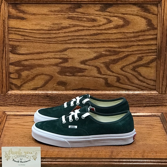 Vans Authentic Pig Suede Darkest Spruc Shoes - Picture 2 of 8